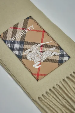 Burberry Check Label Cashmere Scarf - LABELS