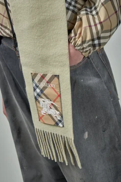 Burberry Check Label Cashmere Scarf - LABELS