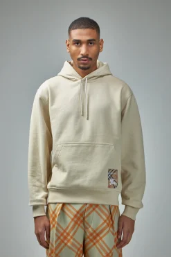 Burberry Check Label Cotton Hoodie - LABELS