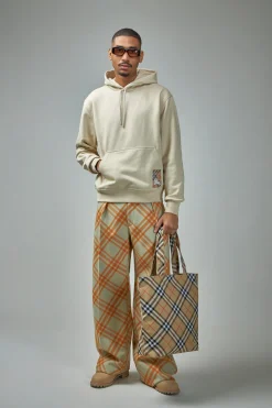 Burberry Check Label Cotton Hoodie - LABELS