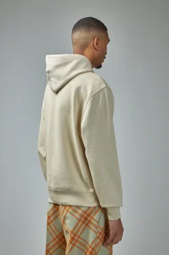 Burberry Check Label Cotton Hoodie - LABELS
