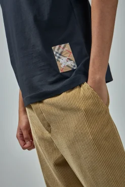 Burberry Check Label Cotton T-shirt - LABELS