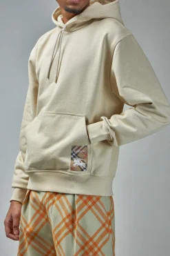 Burberry Check Label Cotton Hoodie - LABELS