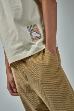 Burberry Check Label Cotton T-shirt - LABELS