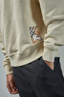 Burberry Check Label Cotton Sweatshirt - LABELS
