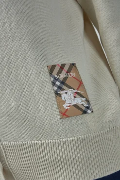 Burberry Check Label Wool Cardigan - LABELS