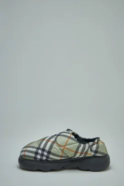 Burberry Check Nylon Blend Pillow Mules - LABELS