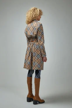 Burberry Check Wool Blend Shirt Dress - LABELS