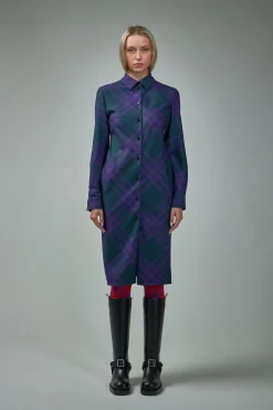 Burberry Check Wool Shirt Dress - LABELS