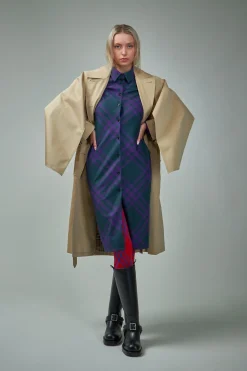 Burberry Check Wool Shirt Dress - LABELS