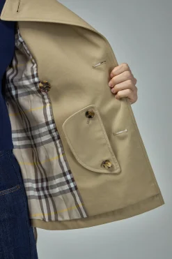 Burberry Cotton Blend Trench Jacket - LABELS