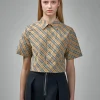 Burberry Cropped Check Cotton Shirt - LABELS