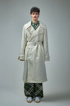 Burberry Long Nylon Trench Coat - LABELS
