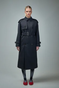 Burberry Long Wool Trench Coat - LABELS