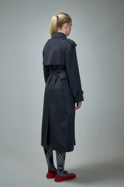 Burberry Long Wool Trench Coat - LABELS