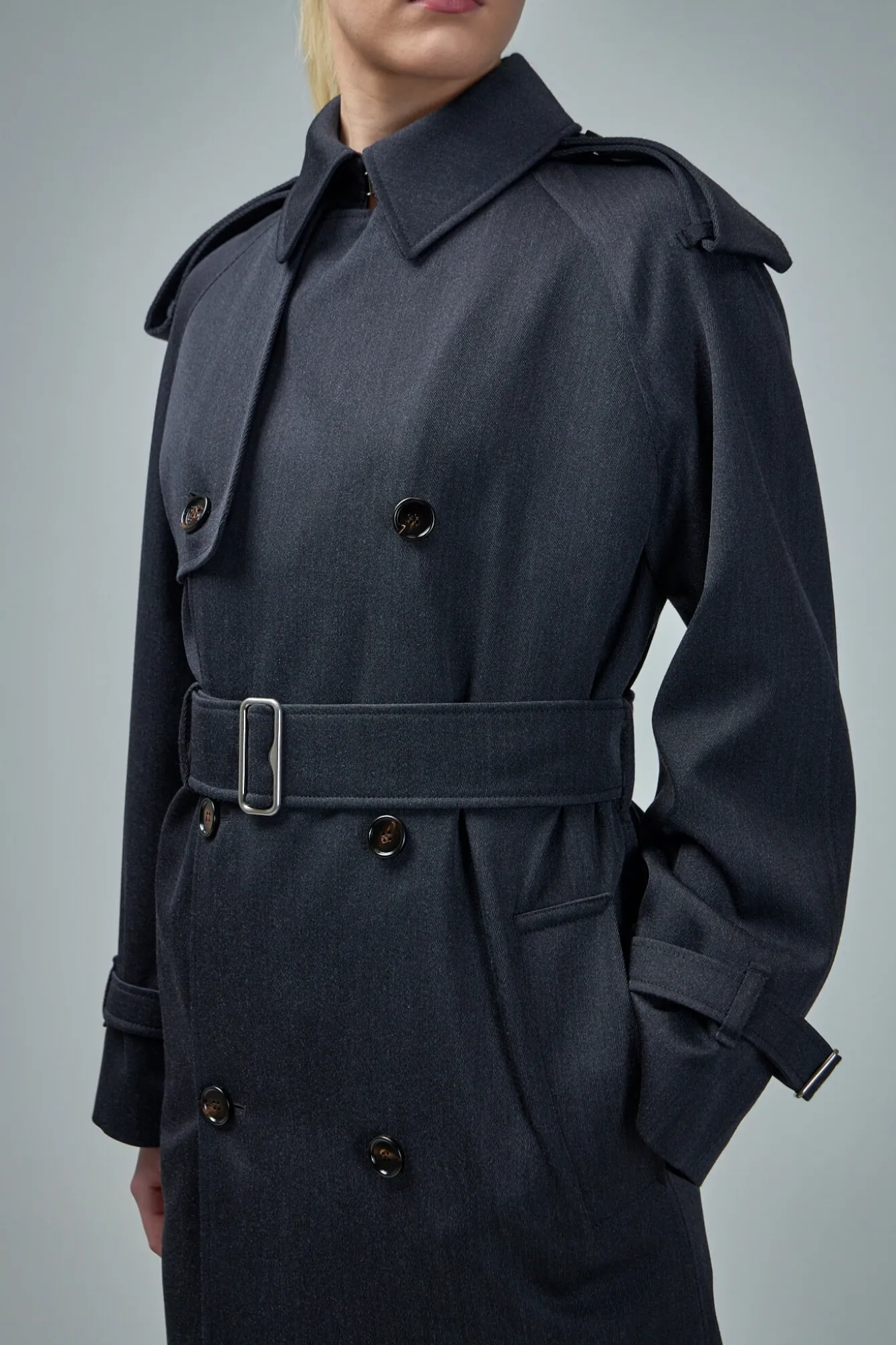 Burberry Long Wool Trench Coat - LABELS
