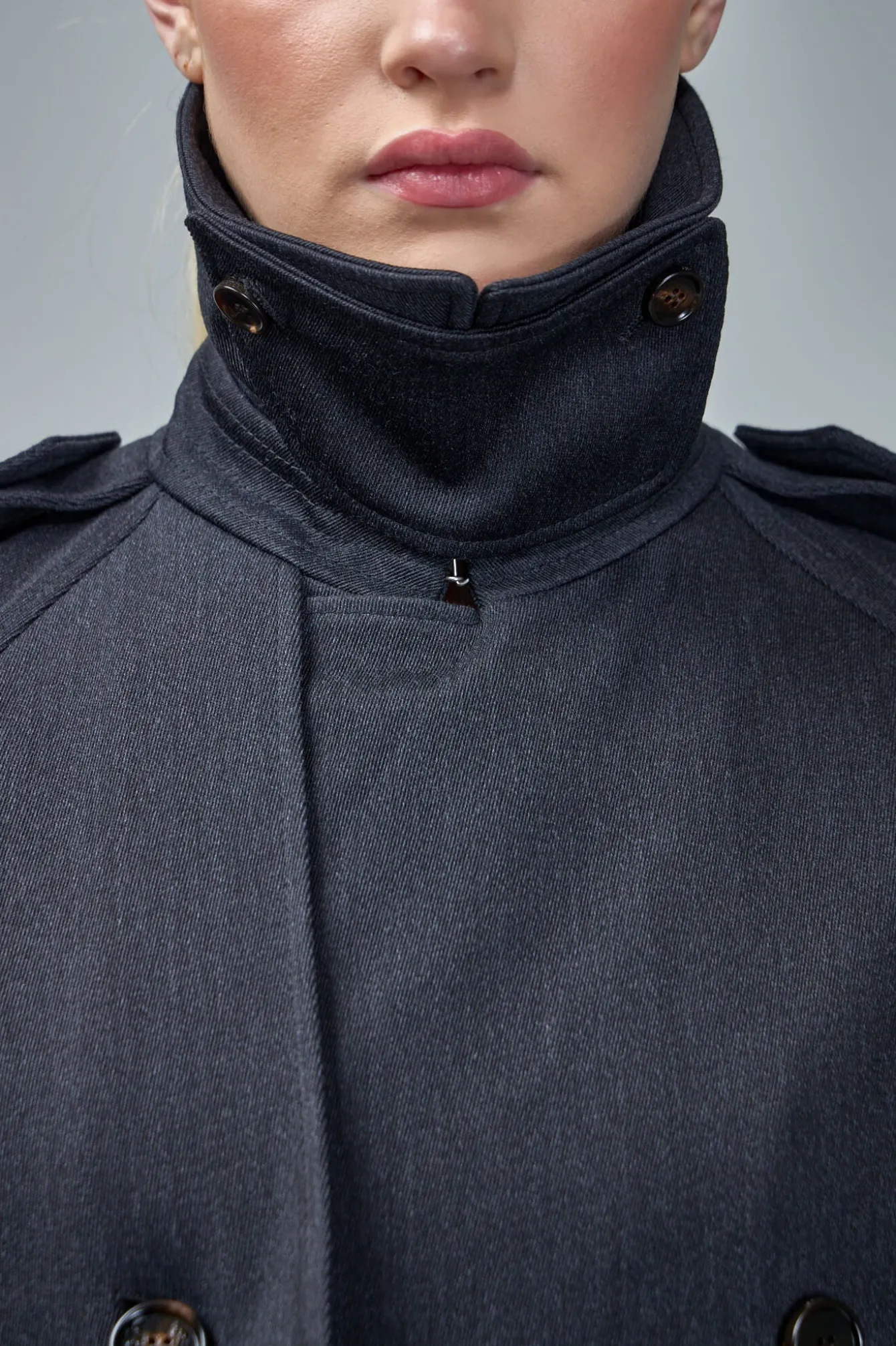 Burberry Long Wool Trench Coat - LABELS
