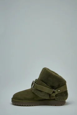 Burberry Suede and Shearling Chubby Boots - LABELS