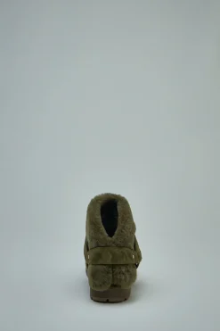 Burberry Suede and Shearling Chubby Boots - LABELS