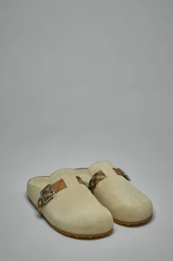 Burberry Suede Urchin Clogs - LABELS