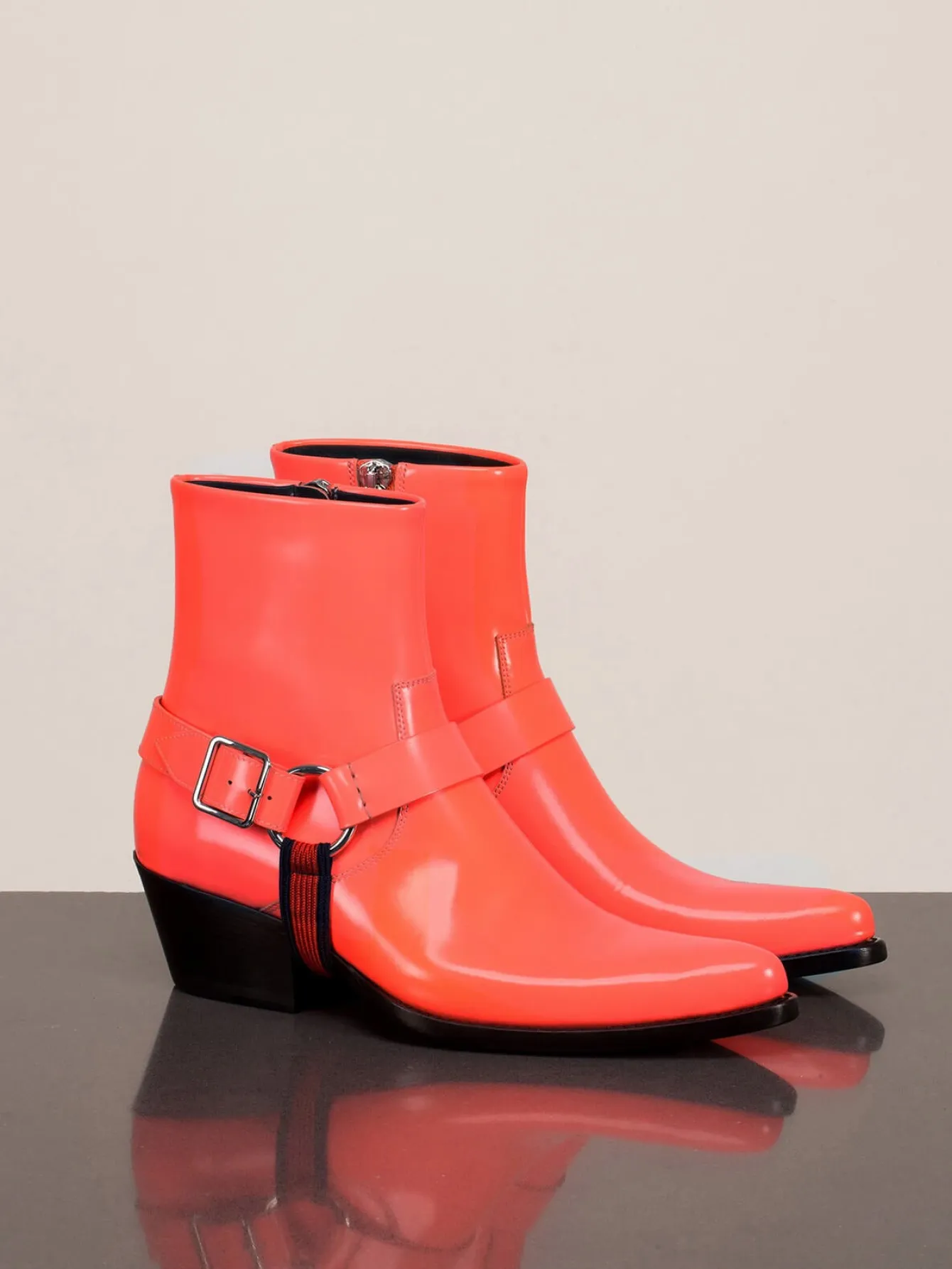 Calvin Klein 205W39NYC Tex Harness Spazzolato Boots apricot - LABELS