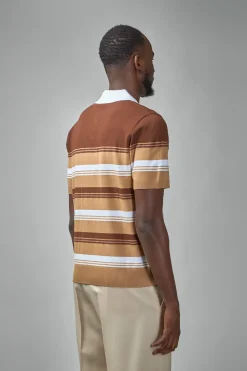 Casablanca Chicano Striped Polo - LABELS