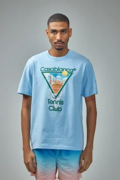 Casablanca Metaphysical Tennis Icon Printed T-Shirt - LABELS