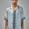 Casablanca Short Sleeve Cuban Collar Shirt Gradient Heart Monogram - LABELS