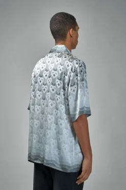 Casablanca Short Sleeve Cuban Collar Shirt Gradient Heart Monogram - LABELS