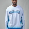 Casablanca Spray Dye Gradient Faded Logo Long Sleeve T-Shirt - LABELS