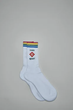 Casablanca Unisex Printed Socks - LABELS