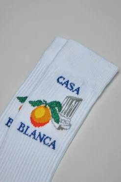Casablanca Unisex Printed Socks - LABELS