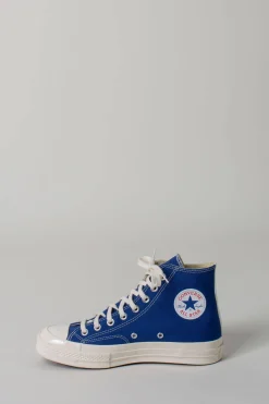 CDG Play High Sneakers blue - LABELS