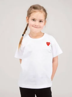 CDG Play Kids T-shirt Knit white - LABELS