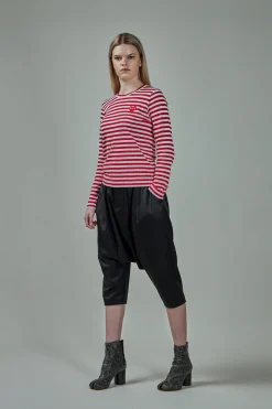 CDG Play Ladies T-Shirt Knit Longsleeve red - LABELS
