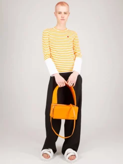 CDG Play Ladies T-shirt Knit yellow white - LABELS