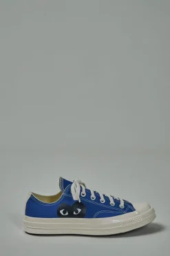 CDG Play Low Sneakers blue - LABELS