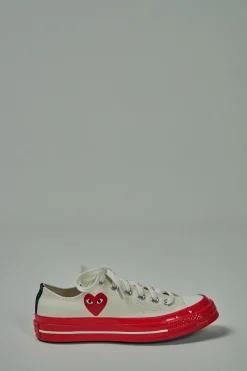 CDG Play Low Top Red Sole white - LABELS