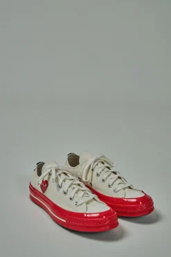 CDG Play Low Top Red Sole white - LABELS
