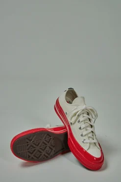 CDG Play Low Top Red Sole white - LABELS