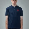 CDG Play Mens Polo Knit navy - LABELS