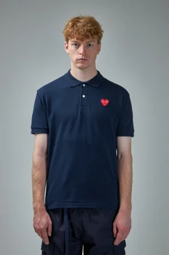 CDG Play Mens Polo Knit navy - LABELS