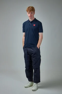 CDG Play Mens Polo Knit navy - LABELS