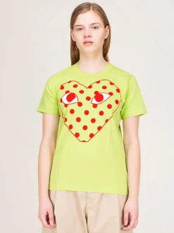 CDG Play Shirt green Polkadot - LABELS