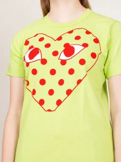 CDG Play Shirt green Polkadot - LABELS
