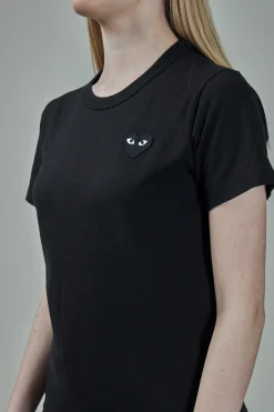 CDG Play Women Black Heart Tee black - LABELS