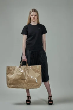 CDG Play Women Black Heart Tee black - LABELS