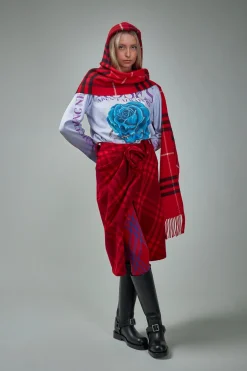 Check Wool Skirt - LABELS