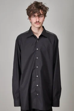 Classic Shirt with Net Insert, black dark grey - LABELS
