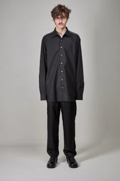 Classic Shirt with Net Insert, black dark grey - LABELS